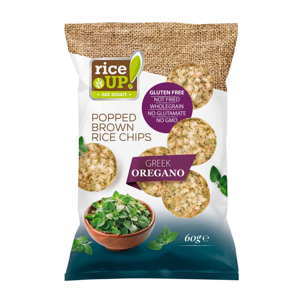 BROWN RICE CHIPS - GREEK OREGANO | Natural & Organic