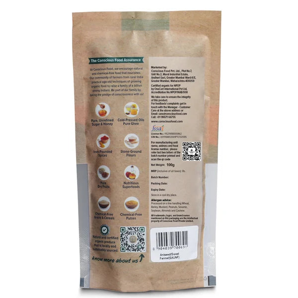 ANISEED / SWEET FENNEL / SAUF (Conscious Foods) | Natural  &  Organic