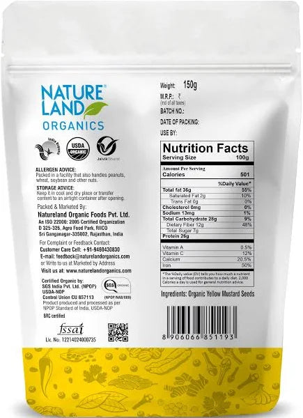 YELLOW MUSTARD / PILI SARSO | Natural  &  Organic