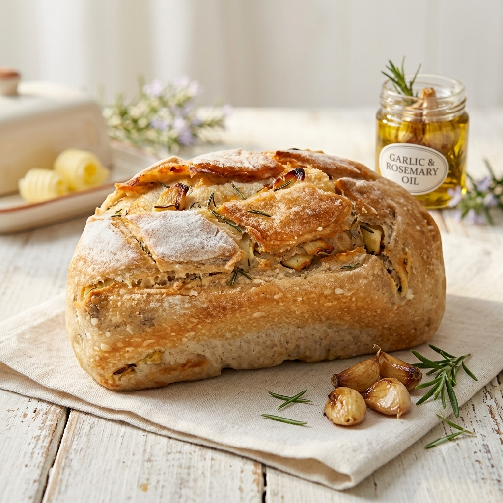 BREAD - SOURDOUGH ROASTED GARLIC AND ROSEMARY (Sliced) | Natural  &  Organic