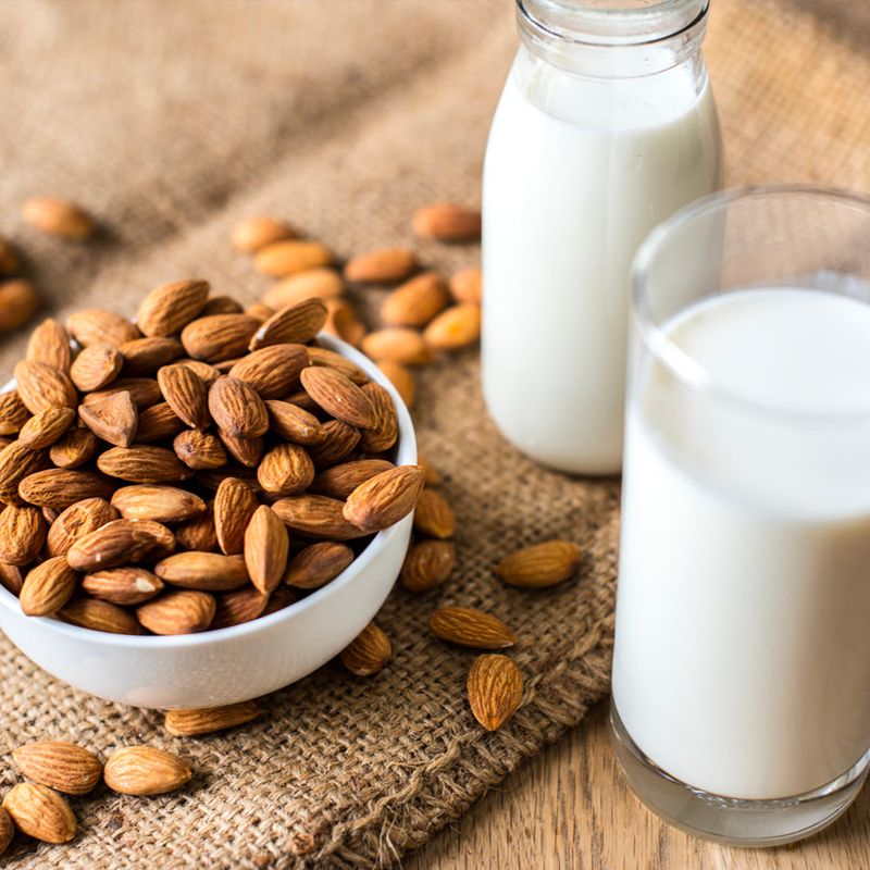 MILK - ALMOND (Inc. Rs. 20/-Refundable Glass Bottle Security Deposit) | Natural & Organic | SKU: AFFM9 – THE ALTITUDE STORE