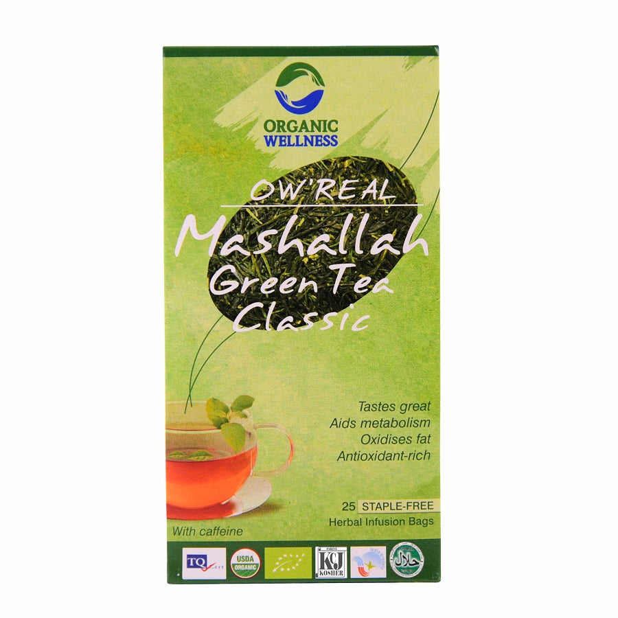 CLASSIC REAL GREEN TEA BAGS | Natural  &  Organic 