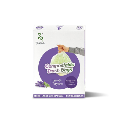 GARBAGE BAGS WITH LAVENDER FRAGANCE (24 INCHES * 32 INCHES)