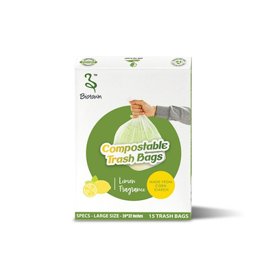 GARBAGE BAGS WITH LEMON FRAGRANCE (24 INCHES * 32 INCHES)