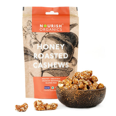 CASHEWS - HONEY ROASTED (Nourish Organics)