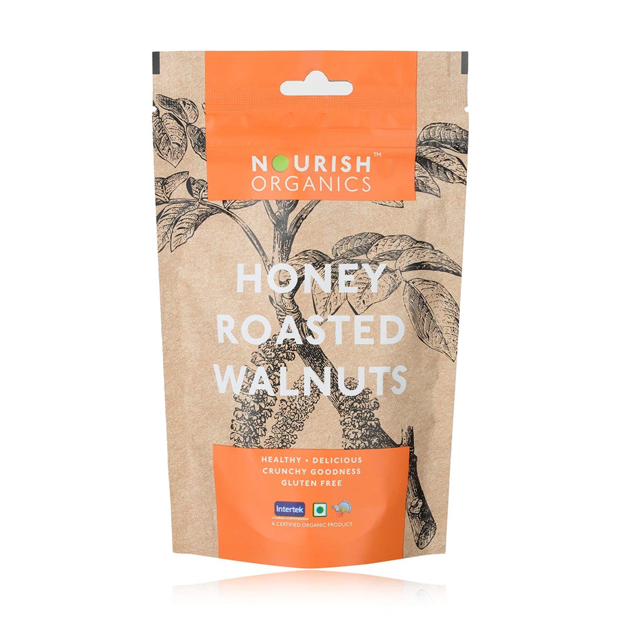 WALNUTS - HONEY ROASTED (Nourish Organics)
