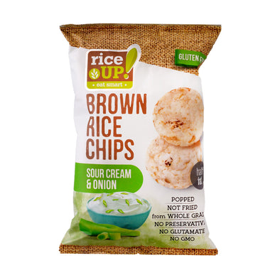 BROWN RICE CHIPS - SOUR CREAM & ONION