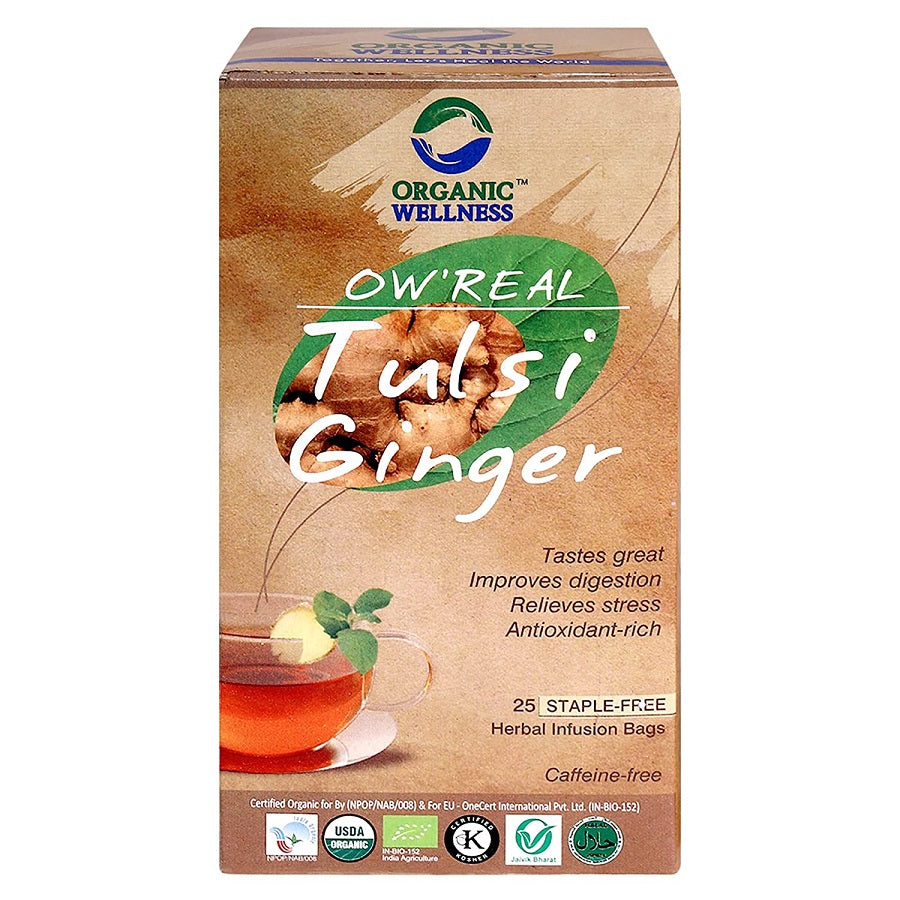 REAL TULSI GINGER INFUSION TEA BAGS
