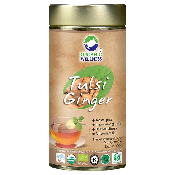 TULSI GINGER TEA (TIN)
